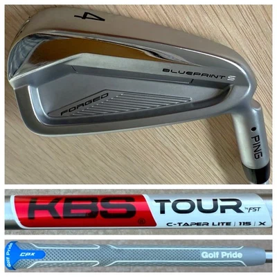 Ping Blueprint S Black Dot 4-iron KBS Tour C-Taper Lite 115 X-Stiff Flex Shaft - Image 1 of 4