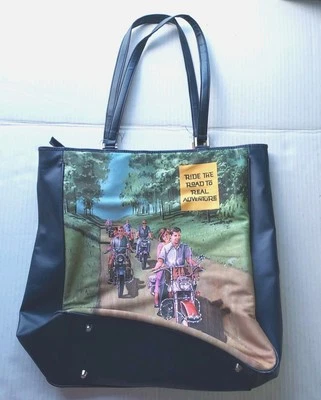 Bolso de Mano Harley Davidson Para Mujer Ride The Road Real Adventure Portátil Negro Foto 1 de 4