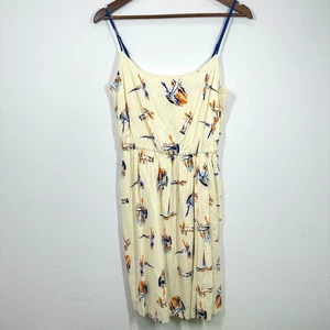 Antonio Melani creme Segelboot Spaghettiträger Minikleid Sommer Strand Brunch - Bild 1 von 9