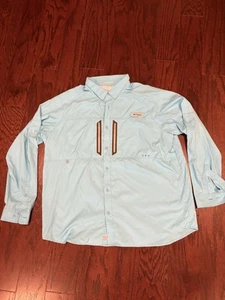 Columbia PFG Men's Button-Down Vented Fishing Shirt Blue Omni-Freeze, Size XXL - Picture 1 of 5