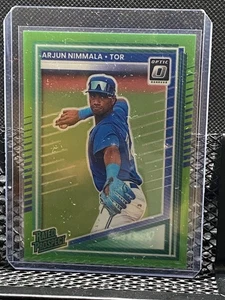 Arjun Nimmala 2025 Donruss Optic Rated Prospect Lime Green #132/149 #129 - Picture 1 of 2