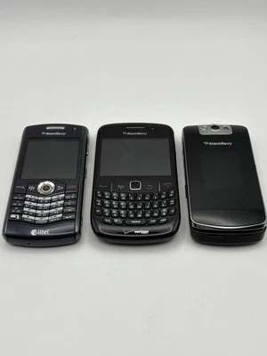 Lot Of 3 - BlackBerry Phones - 8530, 8130, 8230 - Untested, For Parts Or Repair - Image 1 of 4