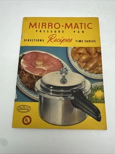 Vintage Mirro-Matic Druckpfanne Rezeptheft - Wegbeschreibung Rezepte & Zeit Tabl - Bild 1 von 6