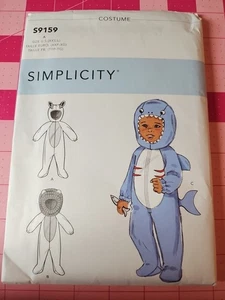 Costumi bambino modello semplicità S9159 cervo leone squalo taglie XXS XS S M L NON TAGLIATI - Foto 1 di 5