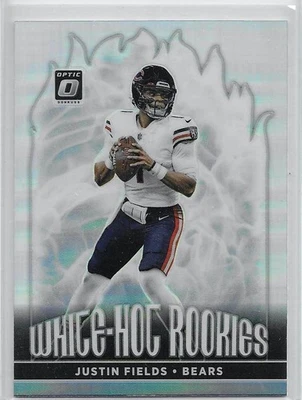 2021 Panini Donruss Optic White Hot Rookies Justin Fields #WHR-2 RC Bears - Image 1 of 2