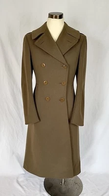 Abrigo Abrigo de Lana Gángster Marrón Ruiseñor (Marrón Verdoso) Años 40 De Colección Foto 1 de 4