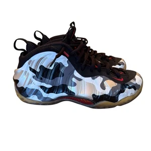 Nike Air Foamposite One Fighter Jet Men 11.5 (575420-001) VGUC Camo White Black - Picture 1 of 12