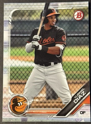 2019 Bowman #BP-109 Yusniel Diaz Prospects Card Baltimore Orioles - Image 1 of 2
