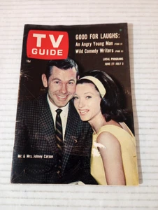 TV Guide UT ID June 27 1964 Johnny Carson Ken Curtis Inger Stevens Negro In TV - Picture 1 of 13