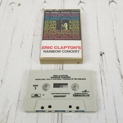 Rainbow Concert ERIC CLAPTON'S Cassette Tape Pearly Queen Little Wing Live OOP - Image 1 of 4