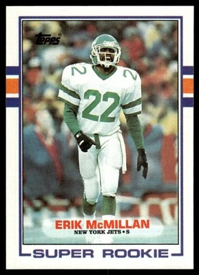 1989 Topps Erik McMillan Rookie SR New York Jets #223 Set Break - Image 1 of 2