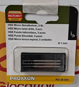 PROXXON - HHS PUNTE ELICOIDALI 1 mm 3 PZ. ART. 28854 - Imagen 1 de 1