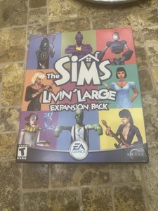 Sims: Livin' Large Expansion Pack Big Box Factory Sealed NM+/MNT Vintage 2000 - Imagen 1 de 17