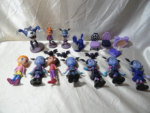 DISNEY JR VAMPIRINA FIGURES/ACCESSORIES LOT OF 18 PIECES Cover