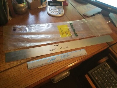 6061 Aluminum Bar, 16 ga ( 0.050" ) x 2" x 24" Foto 1 de 3