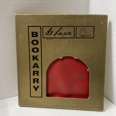 Bookary De Luxe Vintage Book Purse Carrier Holder Red Plastic NOS  - Image 1 of 4