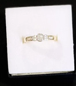 Diamond Engagement or Dress Ring. Beautiful Setting. As New, Hardy Worn. - Picture 1 of 5