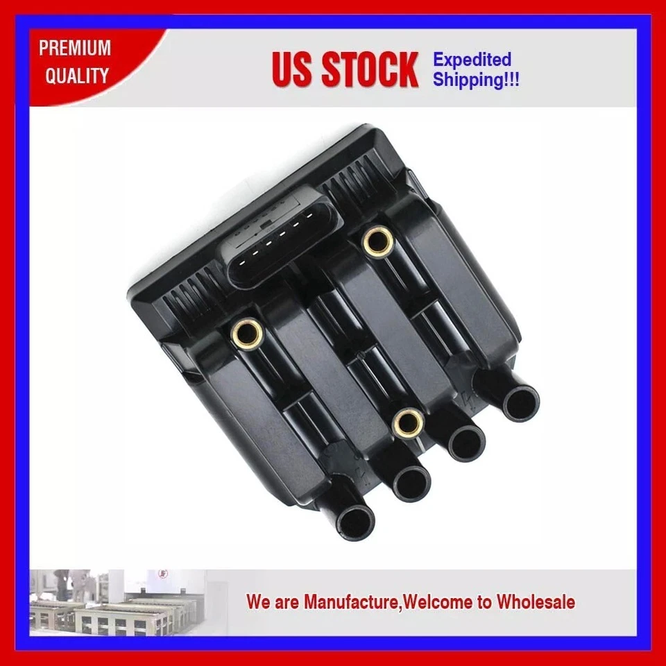 BOBINA DE ENCENDIDO EVW484 1 PIEZA PARA VOLKSWAGEN GOLF L4 2000 2001 2,0 L Foto 1 de 4