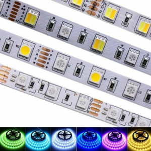 12/24V LED tiras RGB CCT RGBW RGBWW SMD 5050 rayas banda regulable barra de luz - Imagen 1 de 39