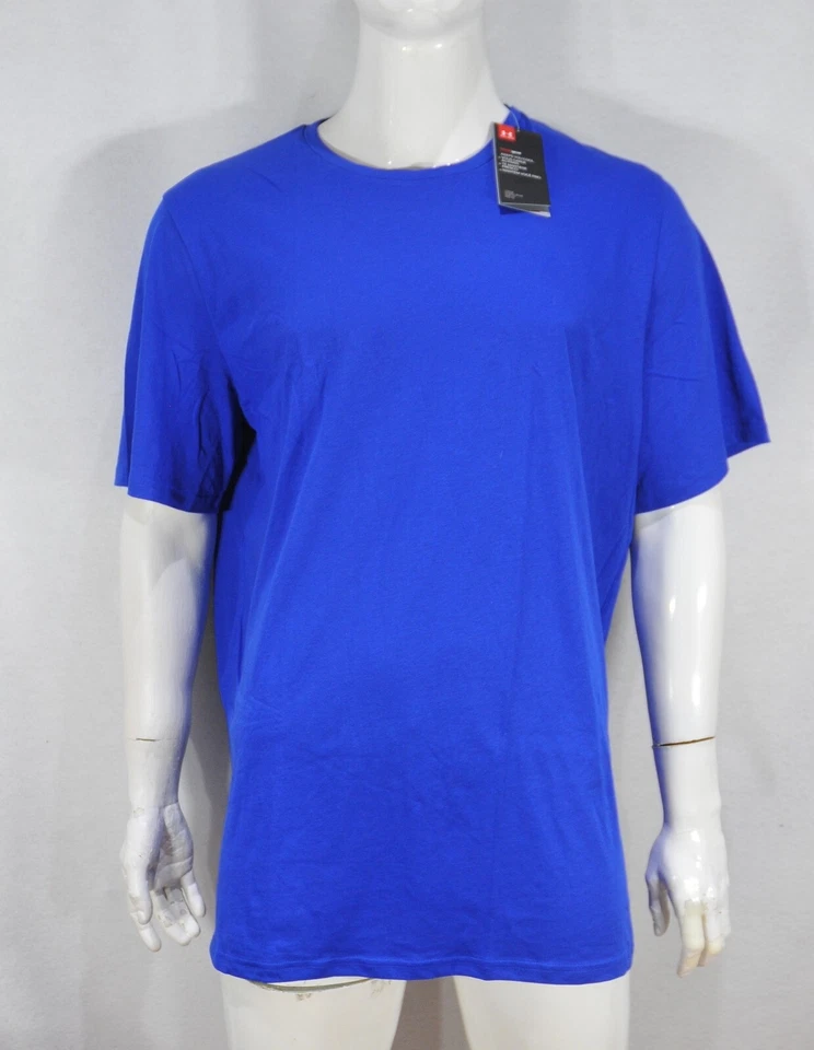 Camiseta Under Armour Para Hombre 2XL Calce Suelto Heatgear Manga Corta Azul 400 Nueva Con Etiquetas Foto 1 de 4