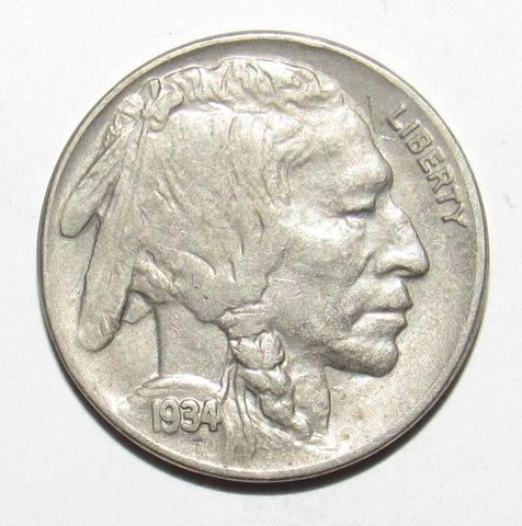 1934 Buffalo Nickel AU (P24) Cover