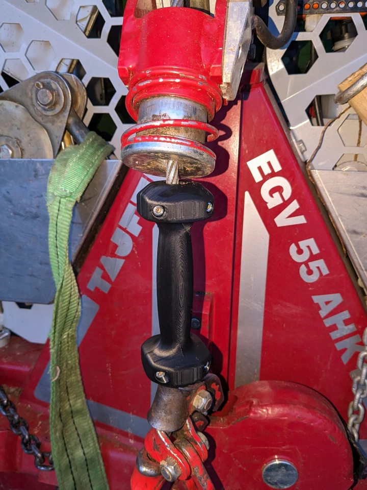 Handschutz Forstseilwinde Quetschschutz Seilgriffstück Seilgleiter Nachrüstung - Bild 1 von 4