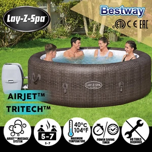 Bestway Inflatable Massage Hot Tub Portable Pool Lay-Z-Spa Outdoor 5-7 people - Picture 1 of 24