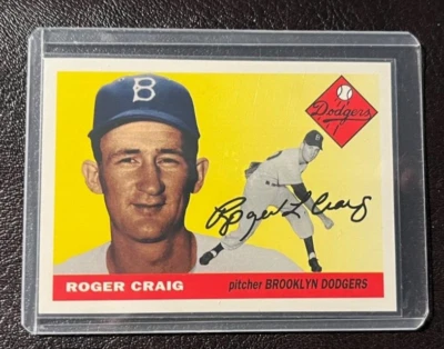 1995 Topps Archives Roger Craig 1955 reimpresión #212 como nuevo* Foto 1 de 2