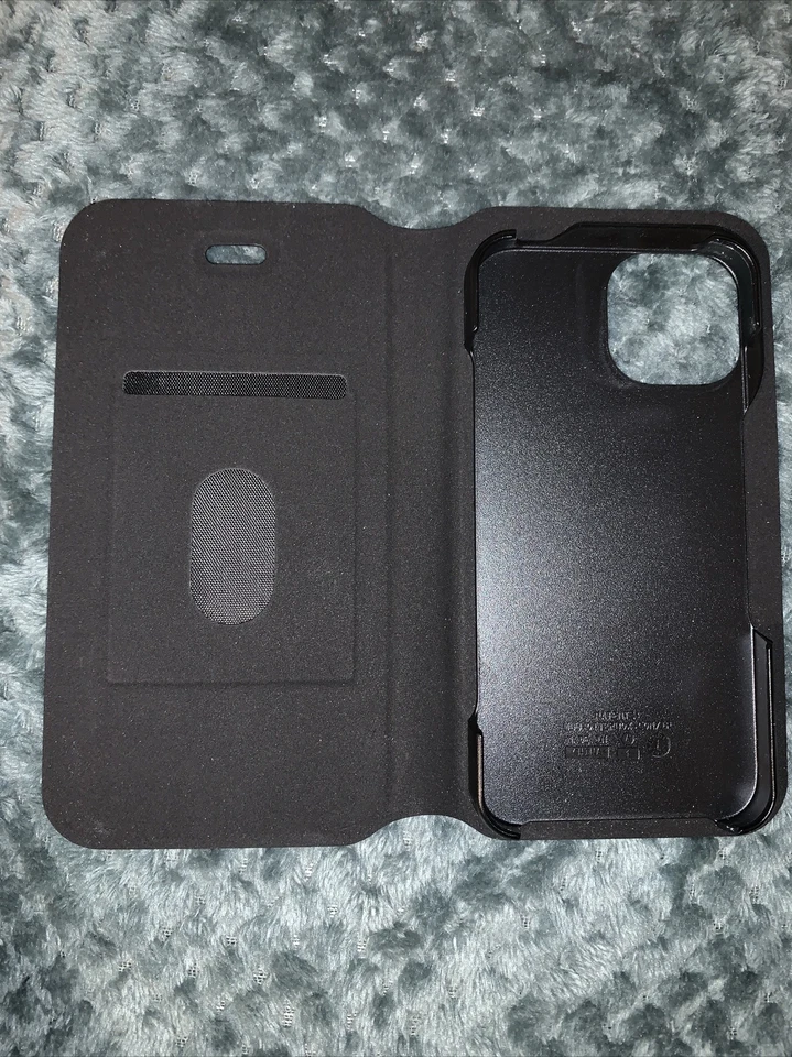 Otterbox Strada Via Soft-Touch Folio Wallet Case Apple iPhone 13 Pro Black (B) - Image 1 of 4