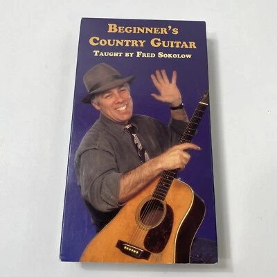 Fred Sokolow's BEGINNER'S COUNTRY GUITAR Instructional Video VHS RARE! - Image 1 of 4