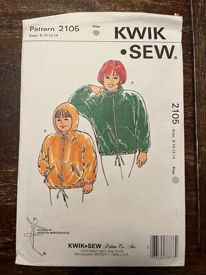 Kwik Sew 2105 Uncut Sewing Pattern, Boys' & Girls' Jackets, Size 8-10-12-14 - Image 1 of 2