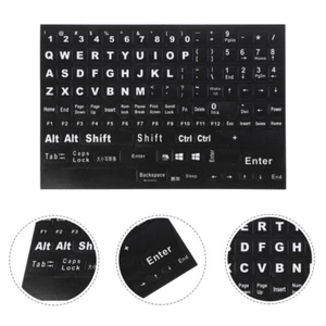 Ciemna klawiatura Klawiatura List Naklejki Laptop Key Stickers - Zdjęcie 1 z 12