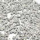 50 Pcs/Lot Dices 8Mm Plastic White Gaming Dice Standard Six Sided Decider P-I-