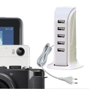 I21C Chargeur USB Plusieurs 5 Compartiment 4A 5V Multi Port Adaptateur Téléphone - Photo 1 sur 10