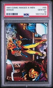 💎 1991 COMIC IMAGES MARVEL X-MEN #85 Gambit Jean Grey Professor X CARD PSA 10 - Picture 1 of 3