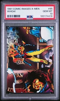 💎 1991 COMIC IMAGES MARVEL X-MEN #85 Gambit Jean Grey Professor X CARD PSA 10 - Image 1 of 3