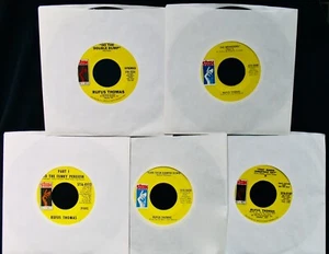 RUFUS THOMAS ✦ 5 Soul & Funk 45's Up For Bid~Nice Condition~STAX Records - Picture 1 of 2
