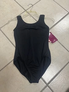 Adult XS Black Dri Fit Style Jazz Ballet Dance Recital Leotard Costume NWT ! - Picture 1 of 2