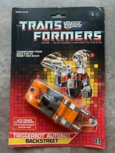 G1 Hasbro Transformer Triggerbot Backstreet MOSC Sealed on Card - Picture 1 of 6