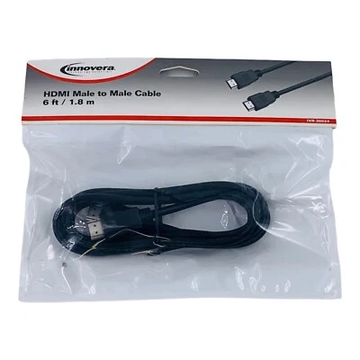 HDMI电缆公头转公头HDMI电缆6英尺黑色10.2Gbps和4K@60Hz — 第 1/4 张图片