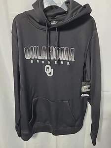 NWT Oklahoma Sooners Colosseum Black Blackout 3.0 Pullover Hoodie Men's Size XL - Picture 1 of 6
