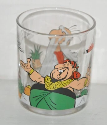 Ancie verre publicitaire ASTERIX LE GAULOIS vintage NUTELLA GOSCINNY UDERZO 1999 - Photo 1/4