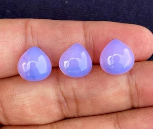 Lavender Quartz Smooth Heart Cabochon, Loose Gemstone, 12x12 MM 1 Piece 6Ct. - Picture 1 of 2