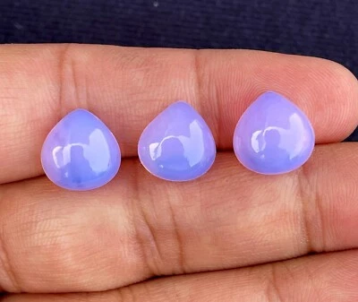 Lavender Quartz Smooth Heart Cabochon, Loose Gemstone, 12x12 MM 1 Piece 6Ct. - Image 1 of 2