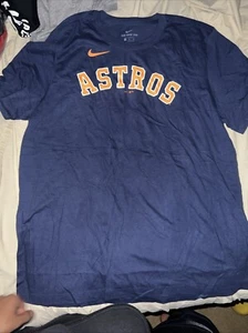 Nike Houston Astros Alex Bregman #2 Navy Blue Shirt t-Shirt TEE size XL Men’s - Picture 1 of 3