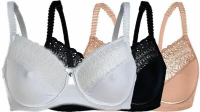 Sassa Bügel-BH Lovely Secret Microfaser 24790 nude schwarz weiss 75 B - 100 F - Bild 1 von 4