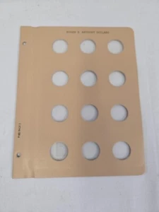 1 Dansco Blank SUSAN B. ANTHONY Dollars Coin Page For Binder/Album Storage NEW - Picture 1 of 4