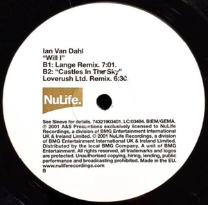 IAN VAN DAHL - CASTLES IN THE SKY RMX / WILL I - 12” VINYL RECORD - TRANCE DJ - Foto 1 di 2