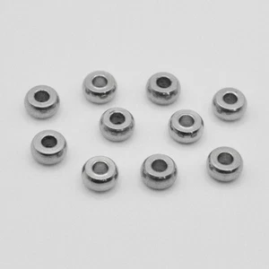35 uds./ 6 x 6 mm anillos planos redondos-perlas agujero hasta aprox. Ø 2 mm - Imagen 1 de 1