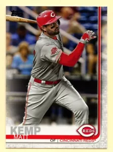 2019 Topps Series 2 Matt Kemp baseball card #454 Cincinnati Reds - Picture 1 of 2